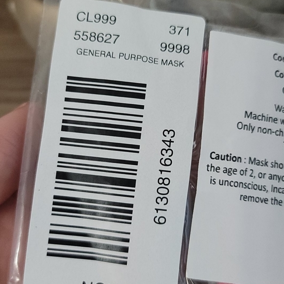 💕 NWT Loft Face Masks Set of 2 gay and Pink - Picture 3 of 5